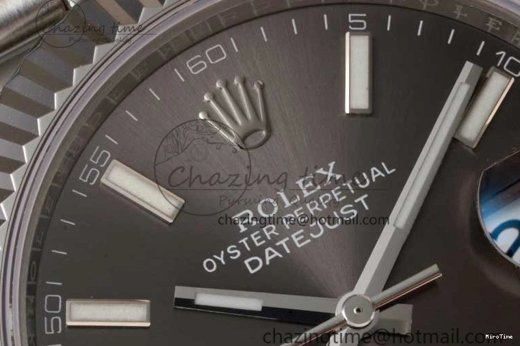 MiroTime 0314 Trendsetting DateJust 41 126334 ZF 1:1 Best Edition 904L Steel Gray Dial Stick Marker on Jubilee Bracelet A 2372